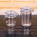 55ml 70ml small clear airtight glass jar with clip lid glass storage jar with clip lid